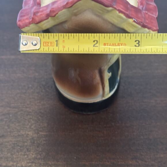 VTG Ceramic Planter Old Shoe Boot House Bird Japan Art Pottery Kitschy Decor - Picture 13 of 16